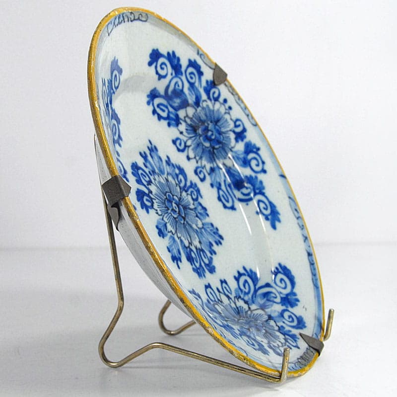 Decorative Plate Delft, white faience, Netherlands, 18th c. - 41742