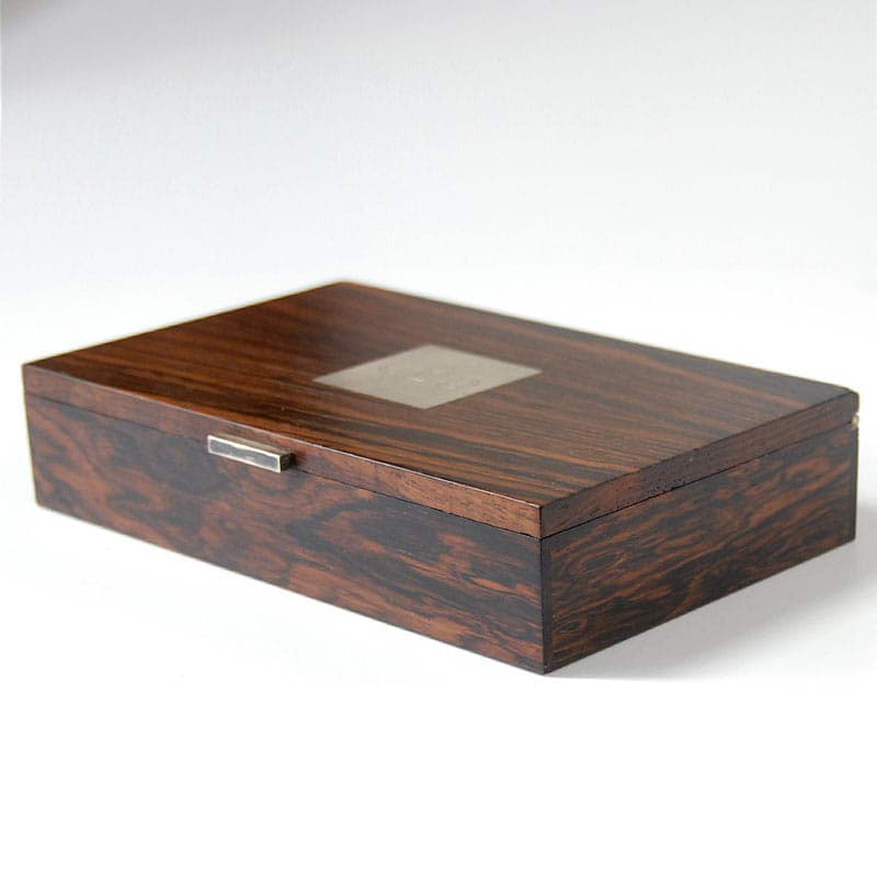 Kasetka, palisander brązowy, Hans Hansen, Dania, lata 60. - 41717