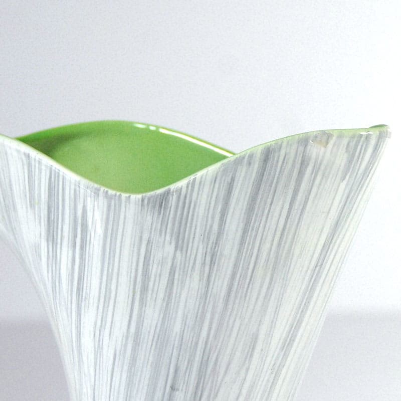 Wazon sgraffitto, ceramika biała, Włochy, lata 60. - 41684