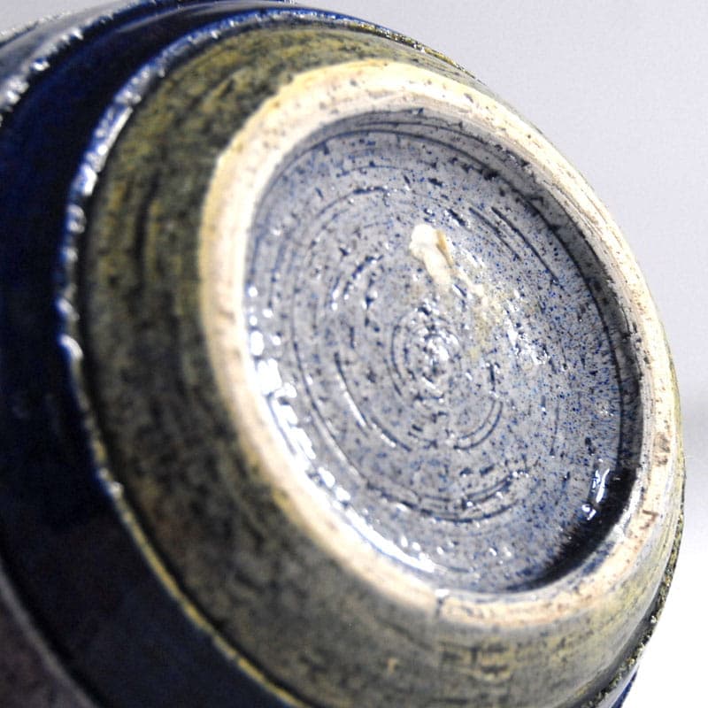 Wazon, ceramika niebieska, proj. A. Londi, Bitossi, Włochy, lata 70. - 41676