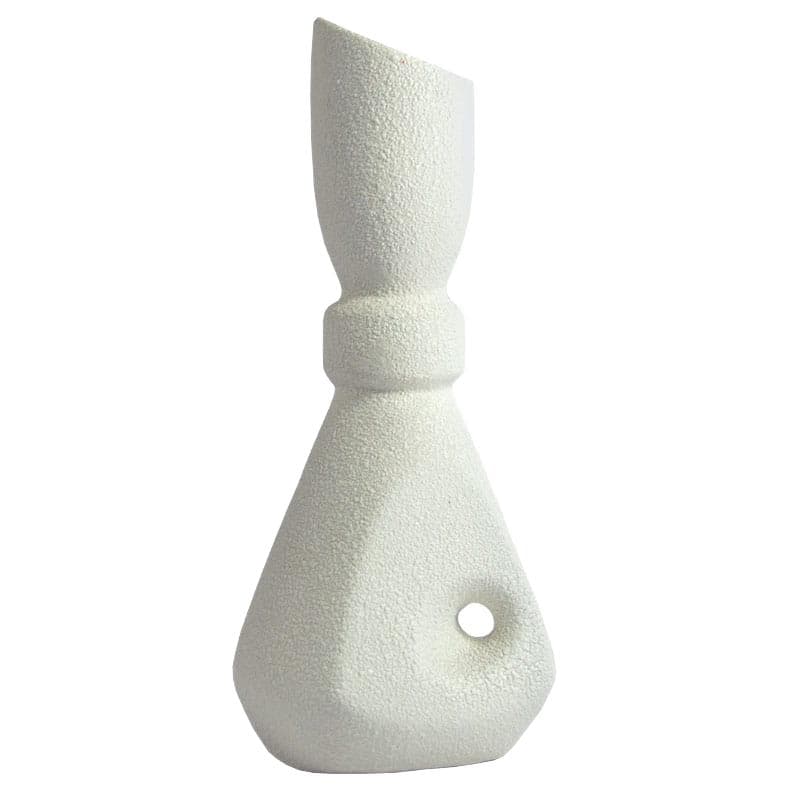 Wazon, ivory white, ceramika, Bertoncello, Włochy, lata 60.