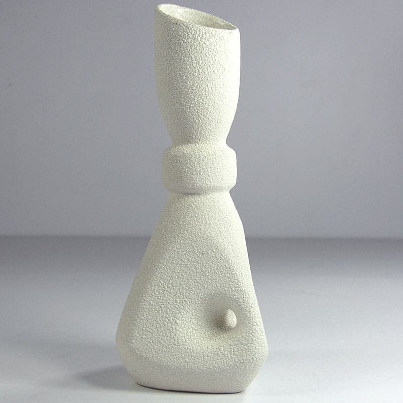 Wazon, ivory white, ceramika, Bertoncello, Włochy, lata 60. - 41638