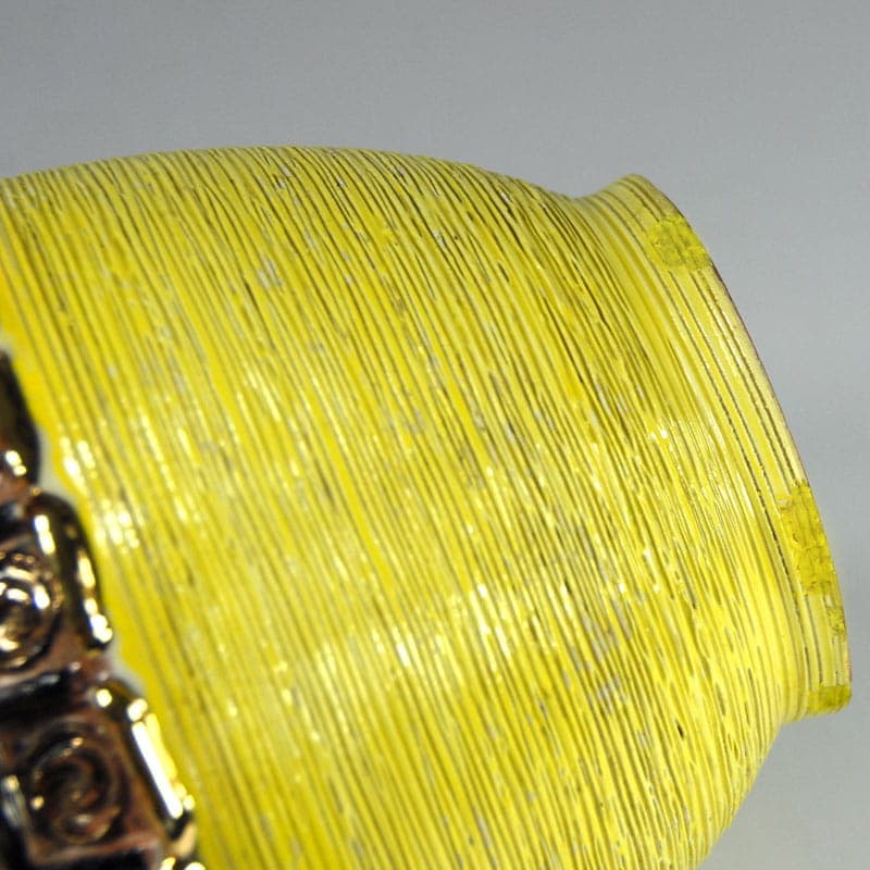 Dzban ceramiczny Nuovo Rinascimento, żółty, ceramika, Włochy, lata 60. - 41634