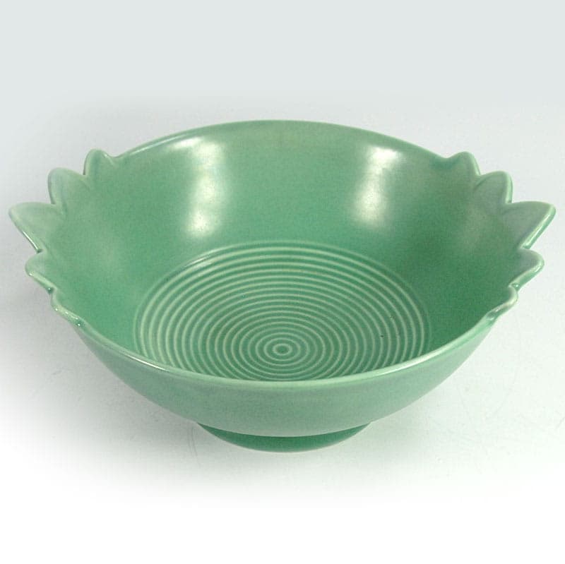 Bowl Art Deco, turquoise, ceramics, Villeroy & Boch, Luxembourg, 1930s. - 41594