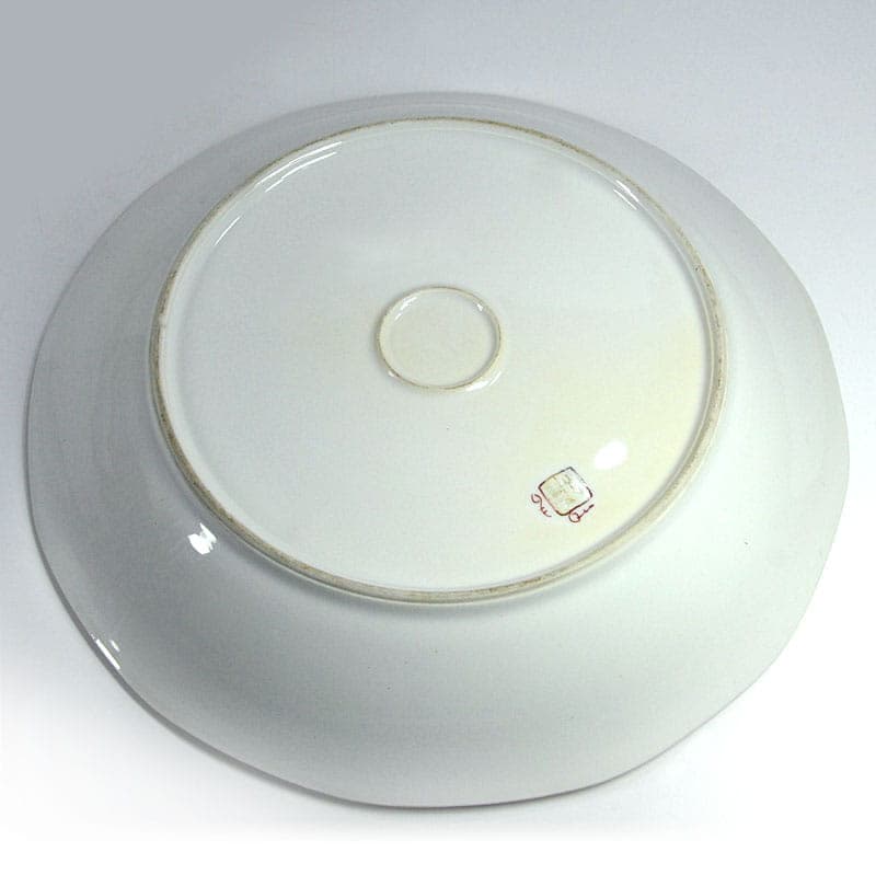 Heraldic platter, ivory white porcelain, Edme Samson, France, 19th c. - 41592