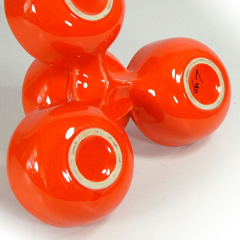 Patera, ceramika pomarańczowa, Włochy, lata 70. - 41537