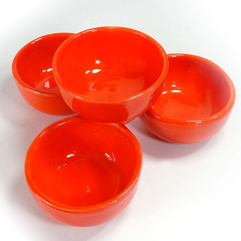 Patera, ceramika pomarańczowa, Włochy, lata 70. - 41532