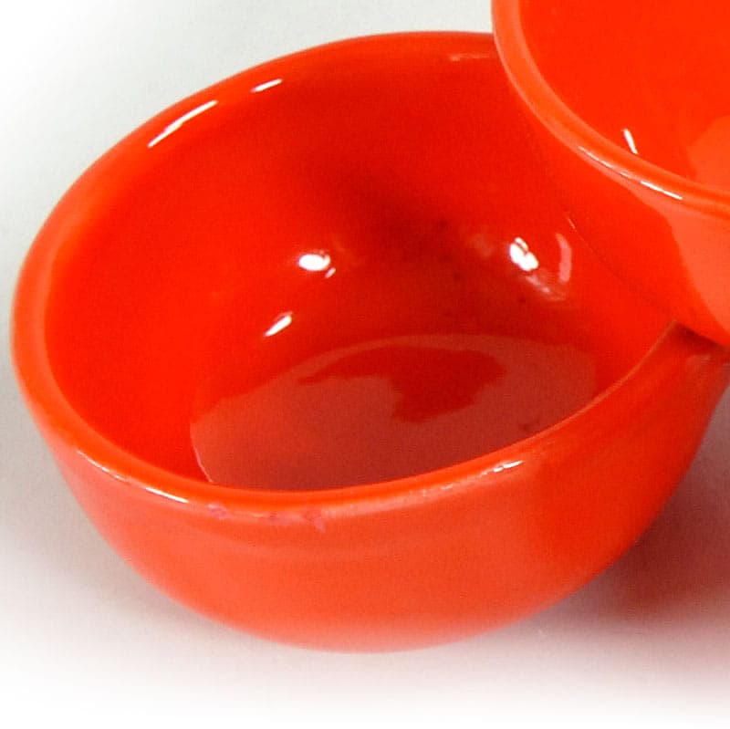 Patera, ceramika pomarańczowa, Włochy, lata 70. - 41538