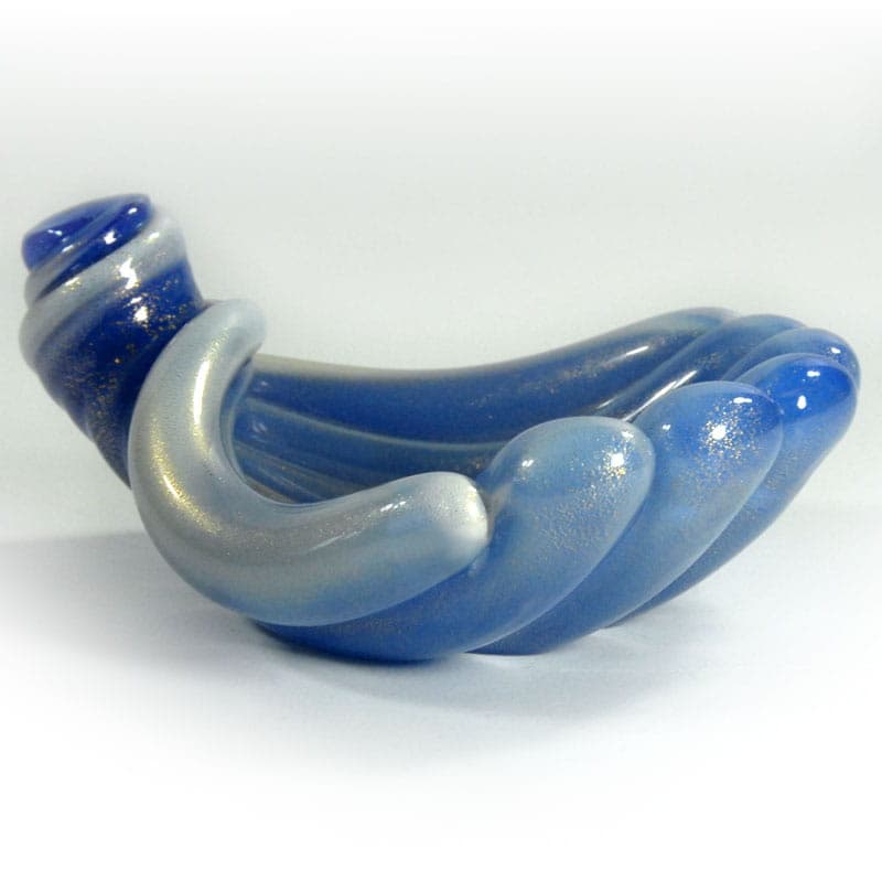 Bowl Shell, ivory white glass, Seguso, Murano, Italy, 1970s. - 318404