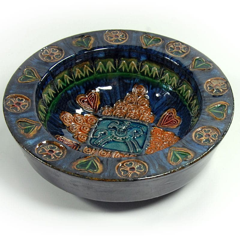 Bowl JC Taburet, multicolor ceramics, by J. C. Taburet, France, 1970s. - 41513