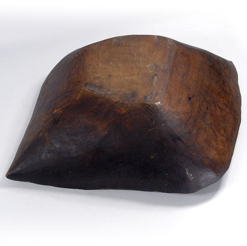 Decorative bowl, dark brown wood, Africa, vintage - 41510