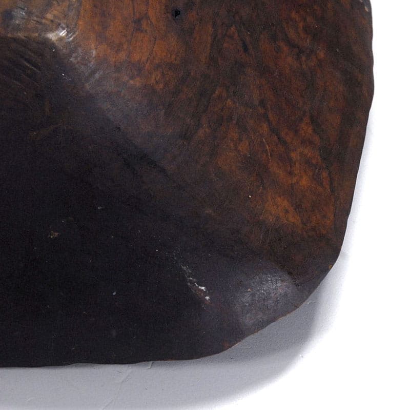 Decorative bowl, dark brown wood, Africa, vintage - 41511