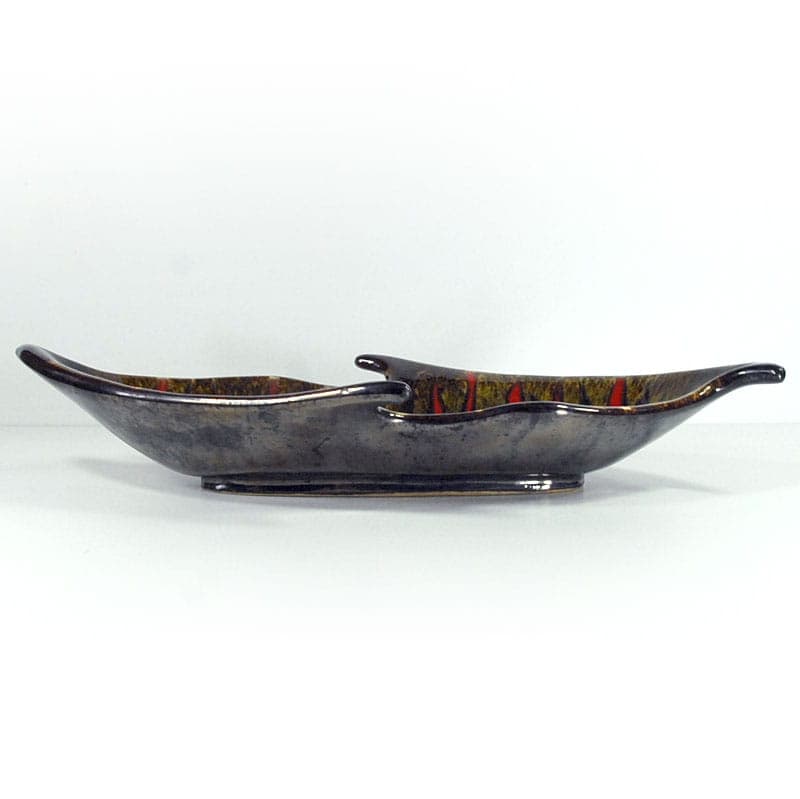 Platter Vallauris, red, ceramics, France, 1960s. - 41486