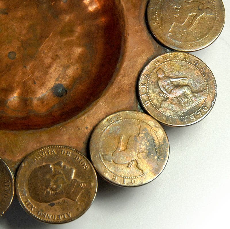 Decorative dish, copper, Spain, 19th c. - 41474