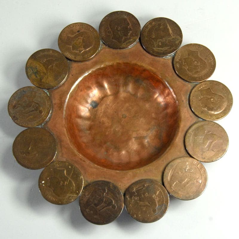 Decorative dish, copper, Spain, 19th c. - 41476