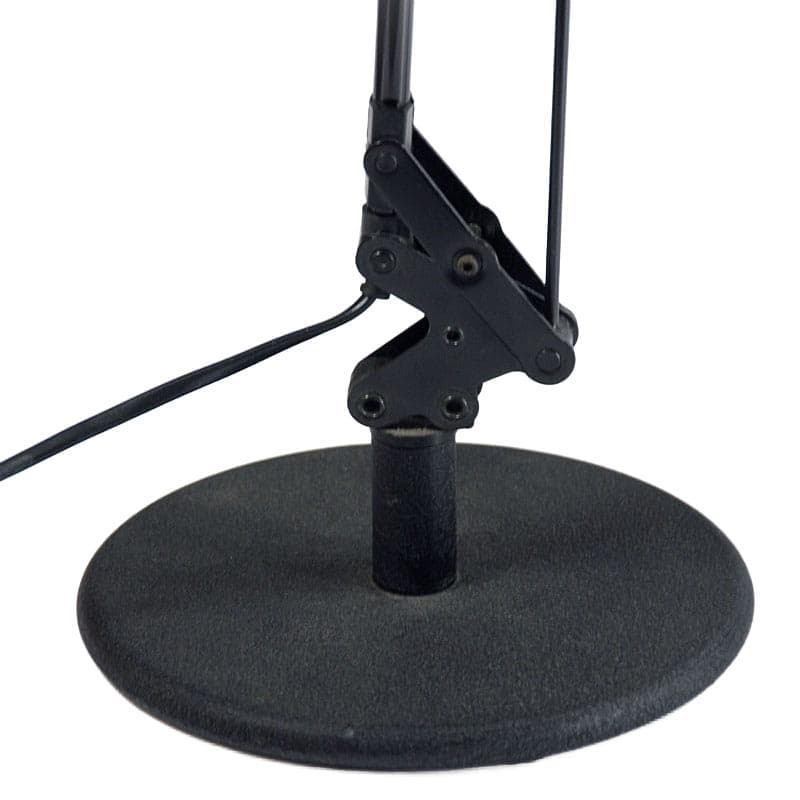 Czarna postmodernistyczna lampa biurkowa, lata 80. - 4370