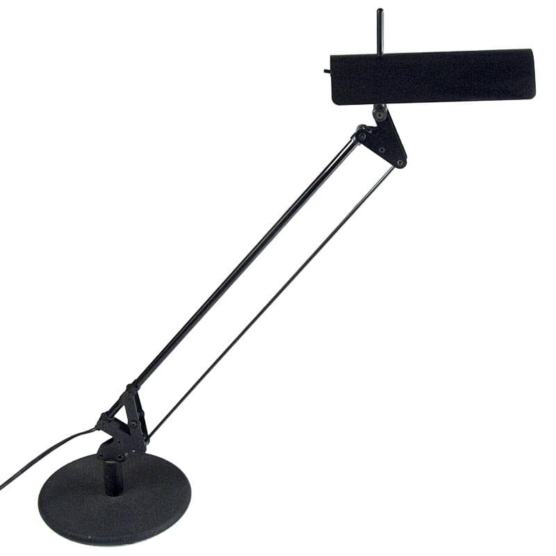 Czarna postmodernistyczna lampa biurkowa, lata 80. - 4372