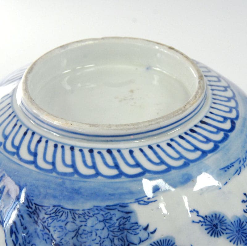 Misa Meiji, biało-niebieska, porcelana, Japonia, początek XX w. - 41462