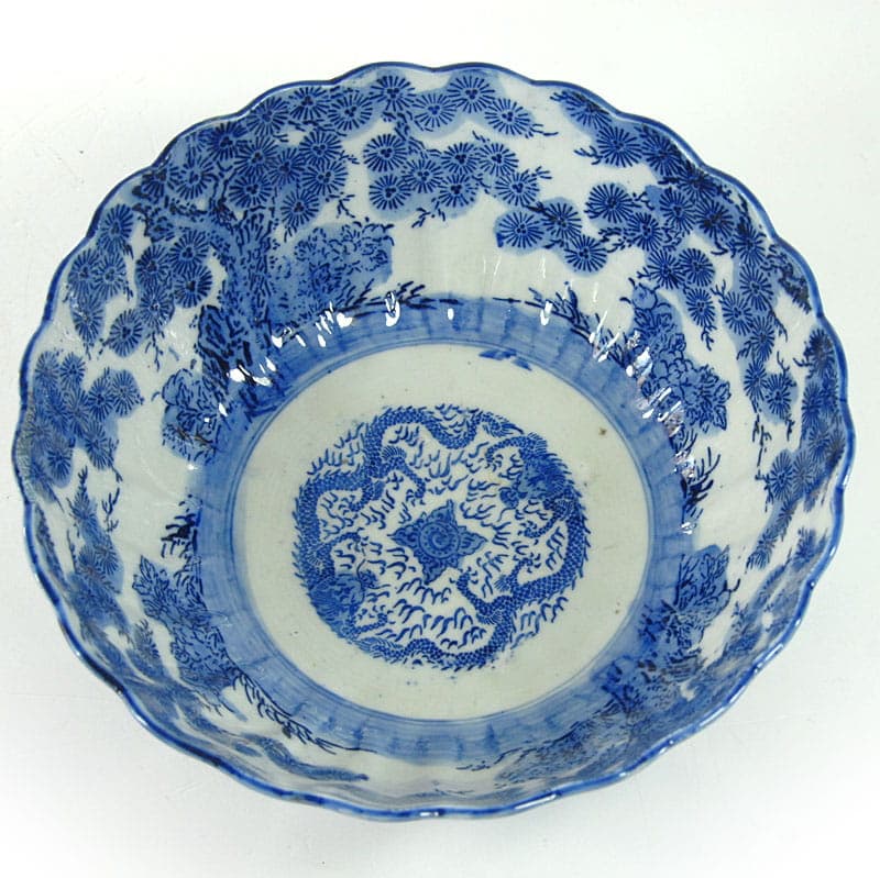 Misa Meiji, biało-niebieska, porcelana, Japonia, początek XX w. - 41455