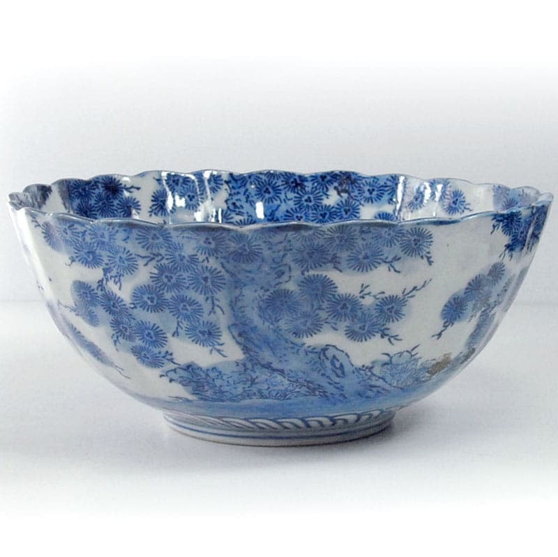 Misa Meiji, biało-niebieska, porcelana, Japonia, początek XX w. - 41457