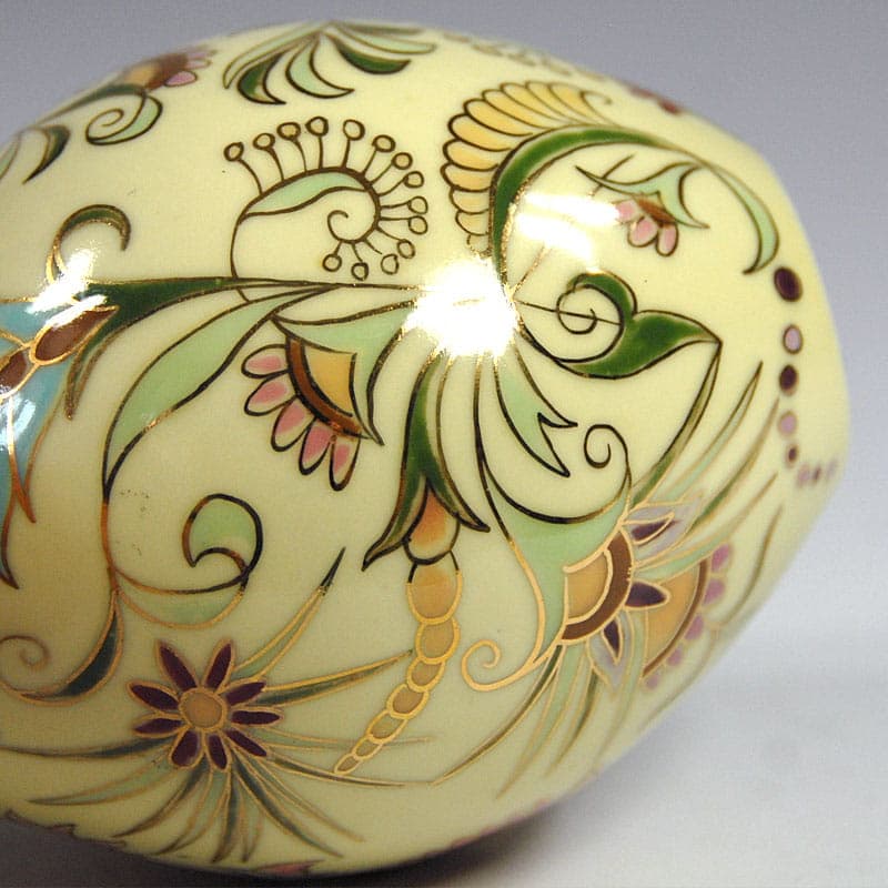 Wazon secesyjny, porcelana ivory white, Zsolnay, Węgry - 41452