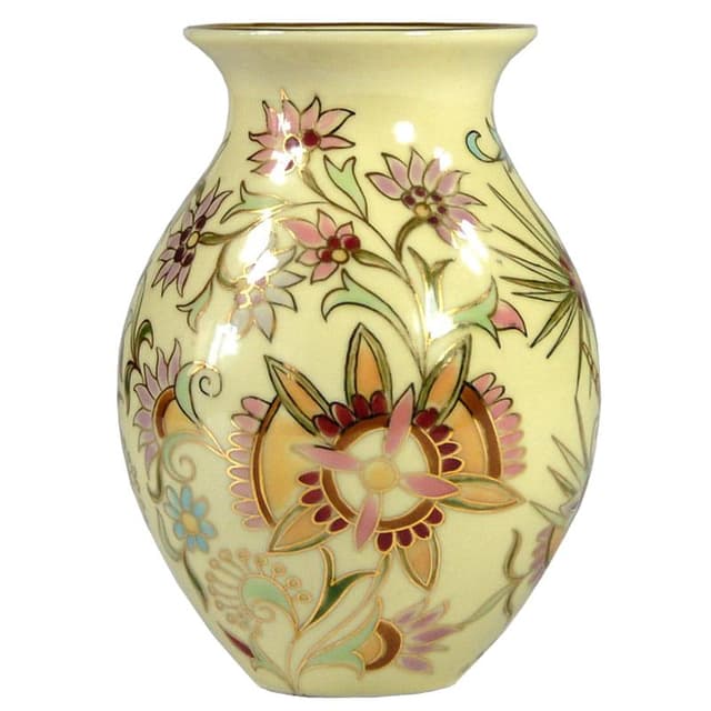Wazon secesyjny, porcelana ivory white, Zsolnay, Węgry - WYMIARY