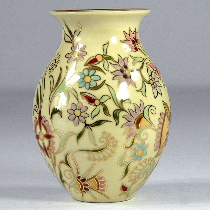 Wazon secesyjny, porcelana ivory white, Zsolnay, Węgry - 41446