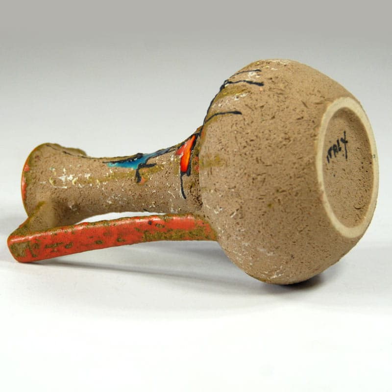 Wazon brutalistyczny, ceramika beżowy, Włochy, lata 50. - 41444