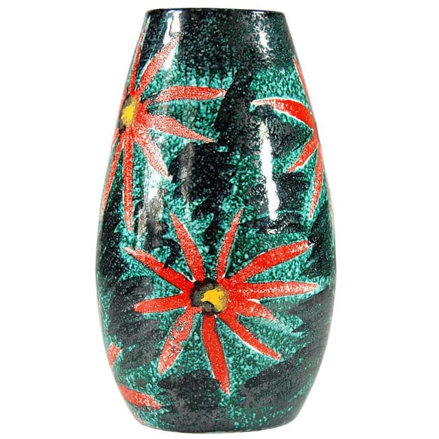 Wazon, multikolor, ceramika, Włochy, lata 60. - WYMIARY