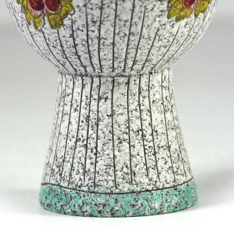 Wazon ceramiczny sgraffito, multikolor, Fratelli Fanciullacci, Włochy, lata 60. - 41422