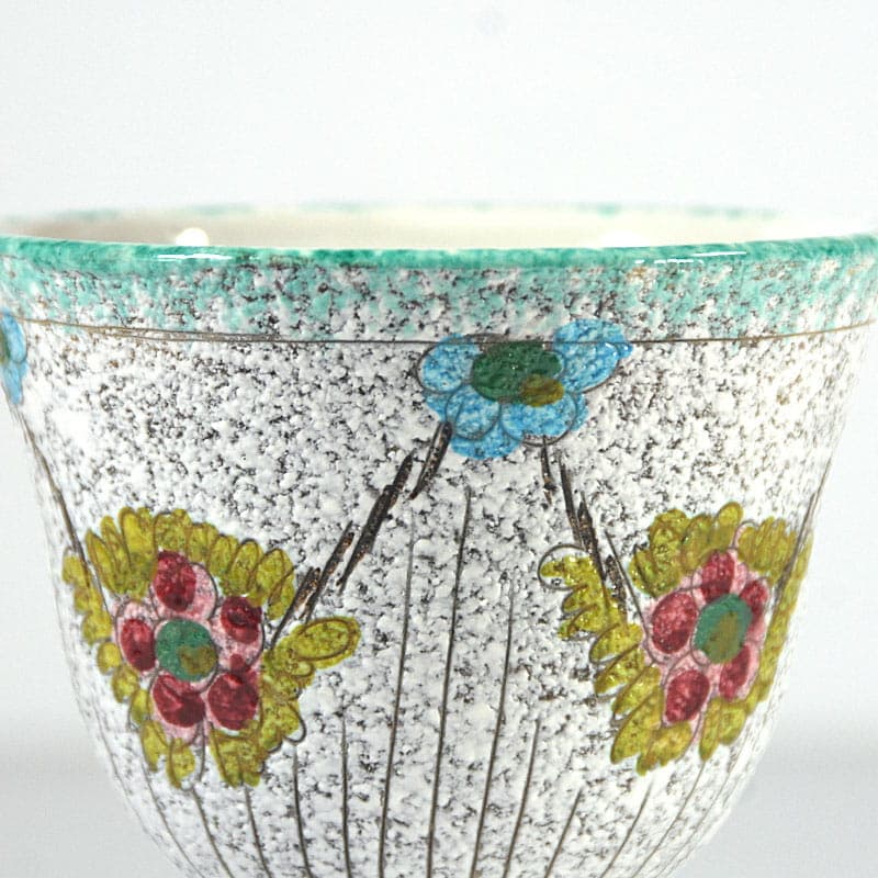 Wazon ceramiczny sgraffito, multikolor, Fratelli Fanciullacci, Włochy, lata 60. - 41424