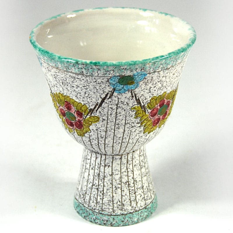 Wazon ceramiczny sgraffito, multikolor, Fratelli Fanciullacci, Włochy, lata 60. - 41425