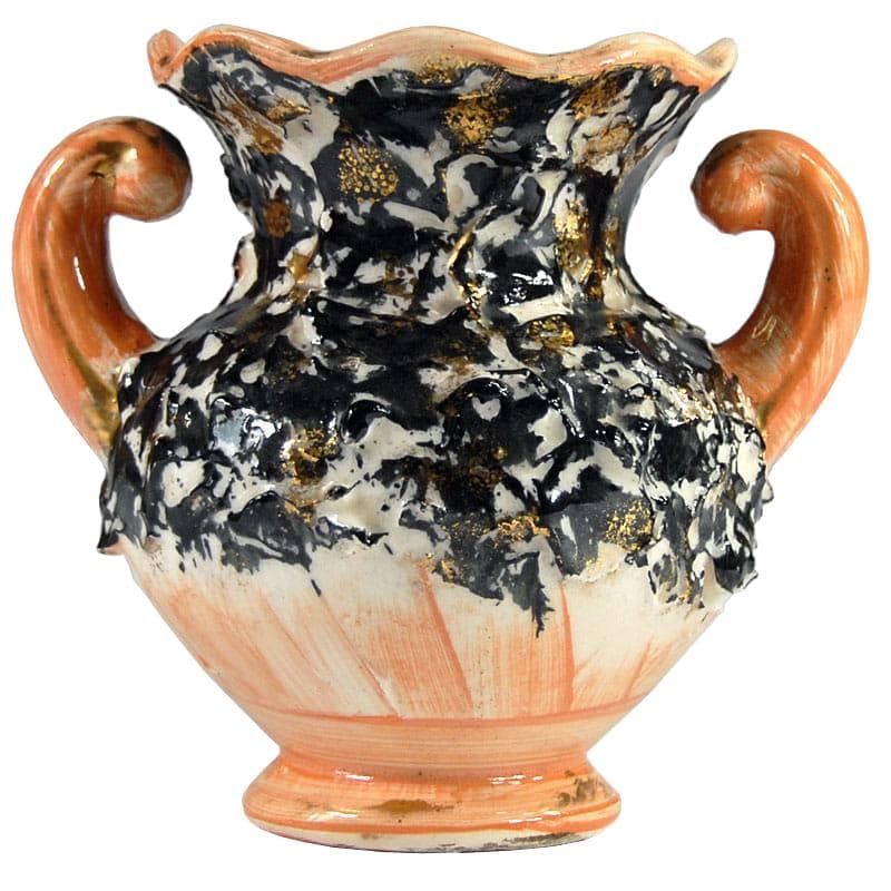 Wazon, multikolor, ceramika, Włochy, lata 60.