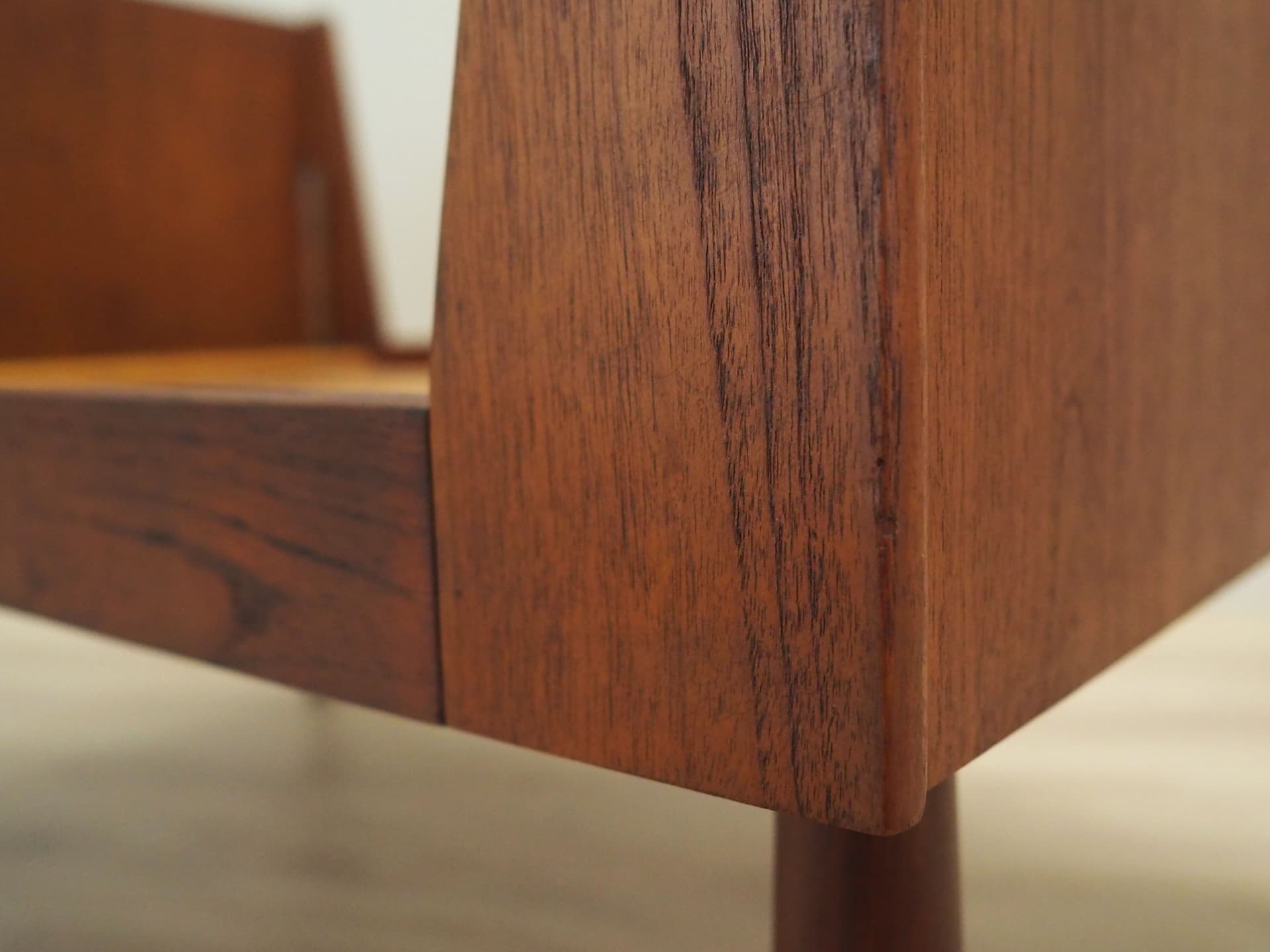 Children’s bed, brown teak, Denmark, 1970s. - 50898