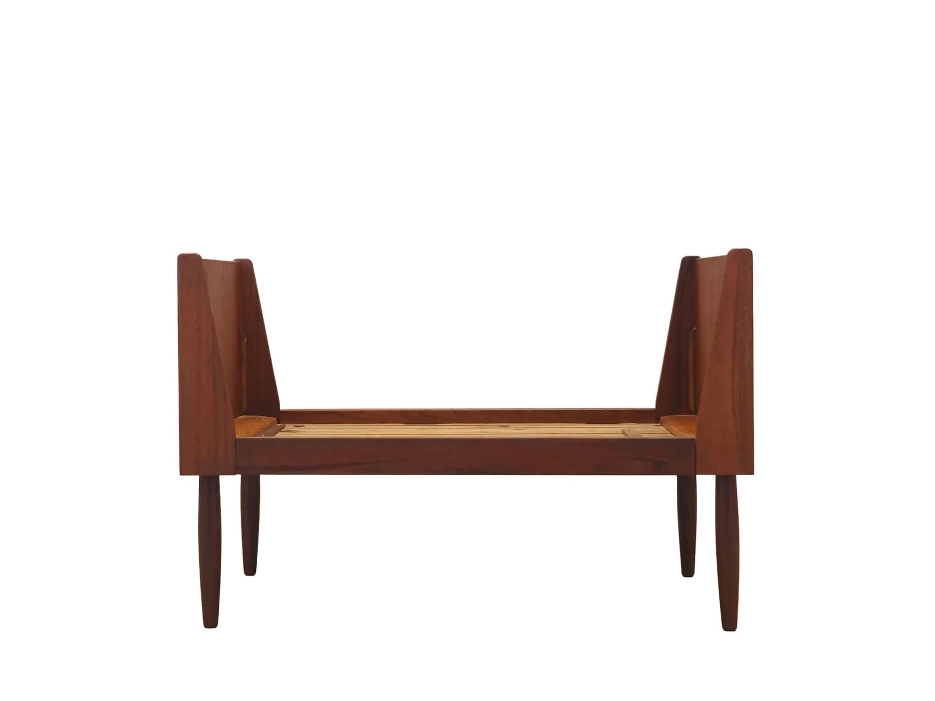 Children’s bed, brown teak, Denmark, 1970s.