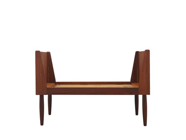 Children’s bed, brown teak, Denmark, 1970s. - DIMENSION