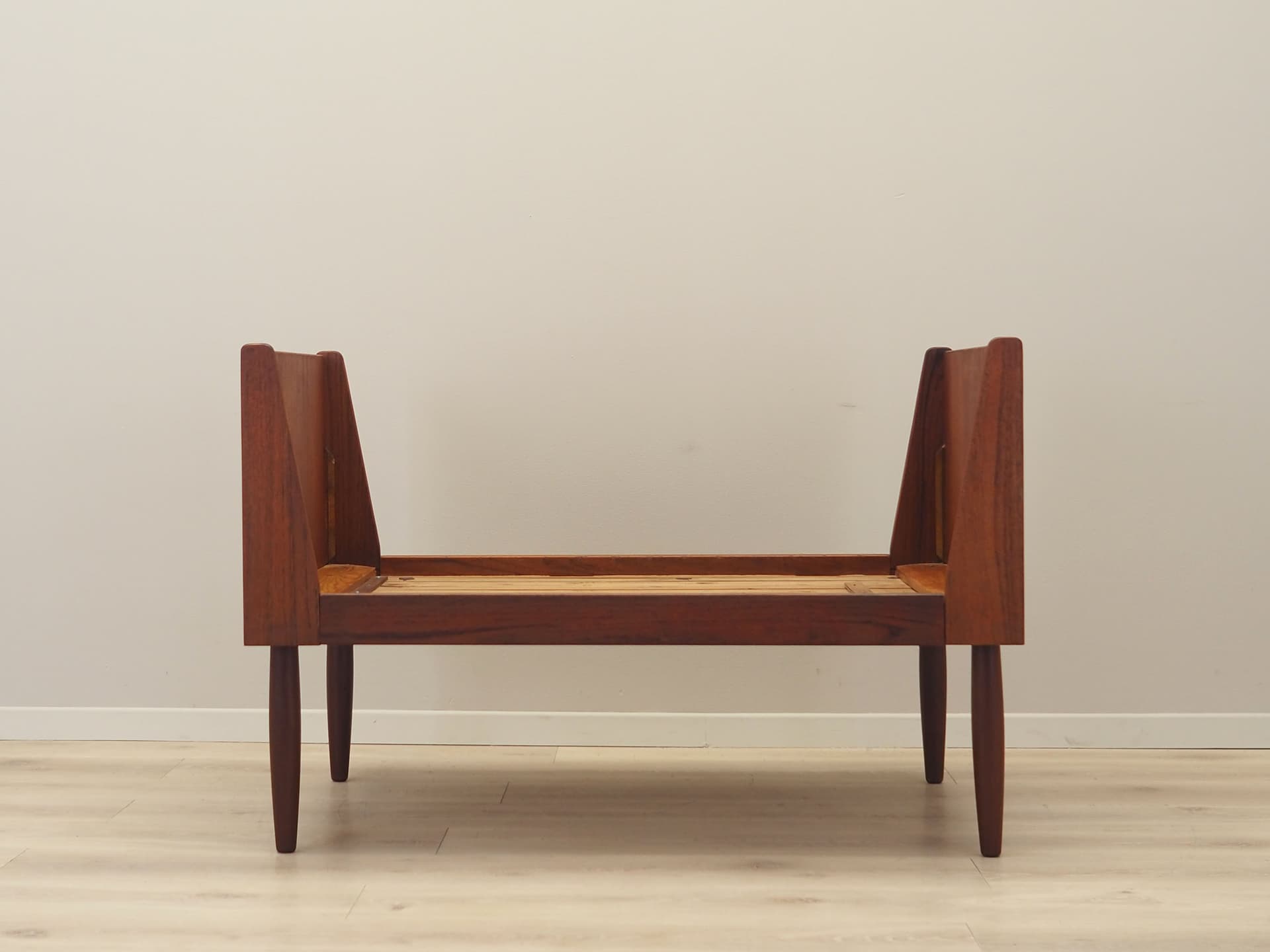 Children’s bed, brown teak, Denmark, 1970s. - 50899