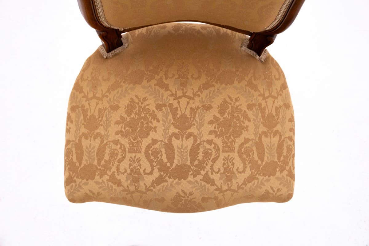 Złote krzesło rokoko, Francja, lata 90. XIX wieku - 47306