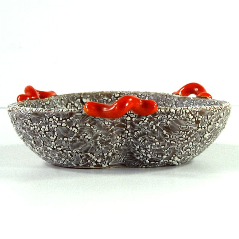 Dish, grey ceramic, Italy, 1930s. - 41382