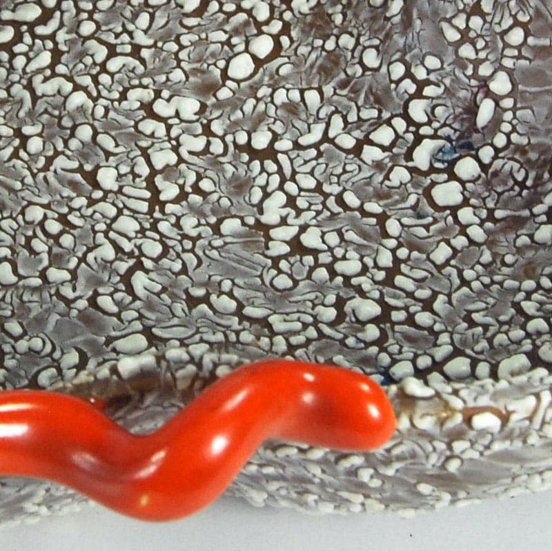 Dish, grey ceramic, Italy, 1930s. - 41379