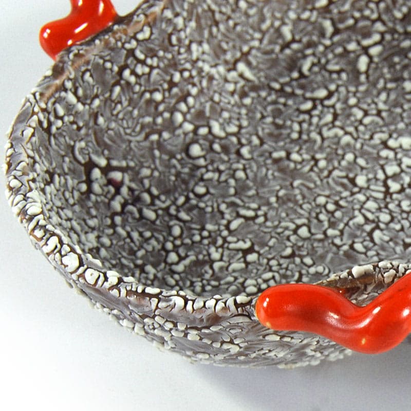 Dish, grey ceramic, Italy, 1930s. - 41383