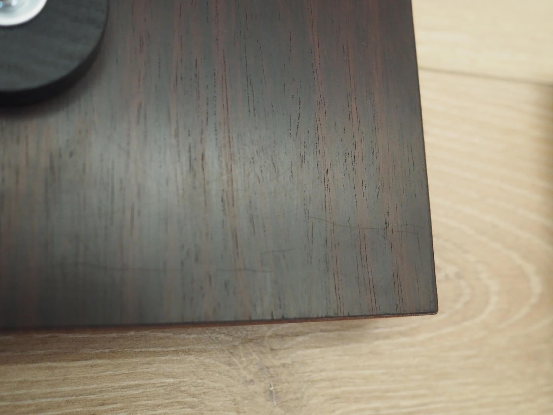 Set of wall sconces, dark brown rosewood, clear glass, chrome metal, Denmark, 1970s. - 42573