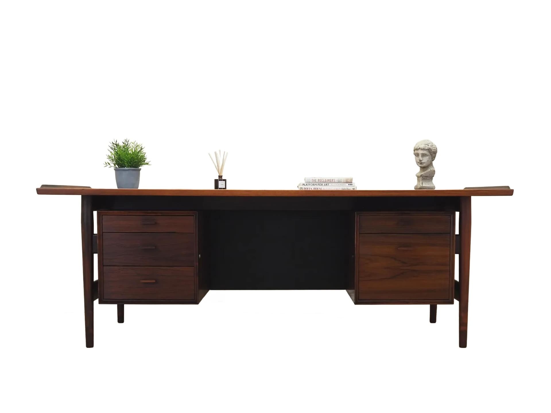 Desk, brown rosewood, by A. Vodder, for Sibast, Denmark, 1960s
