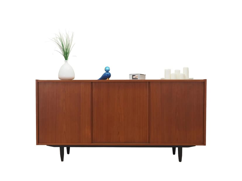 Sideboard, tek, pomarańczowy, Dania, lata 70.