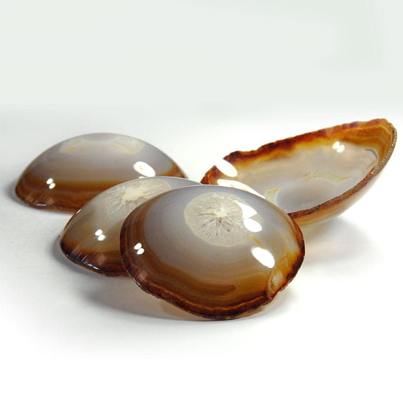 Set of bowls, beige agate, 1960s - 41344