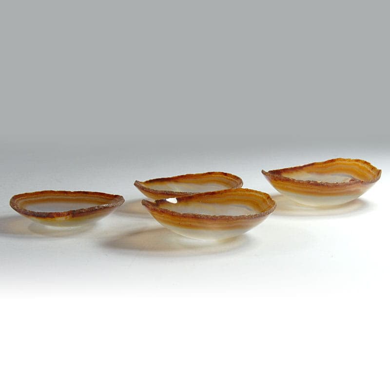 Set of bowls, beige agate, 1960s - 41342