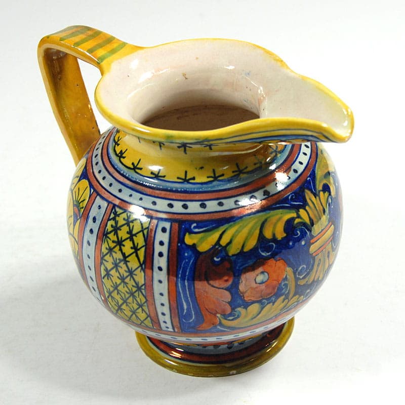 Dzbanek, Gualdo Tadino, multikolor, ceramika, Włochy, lata 60. - 41299