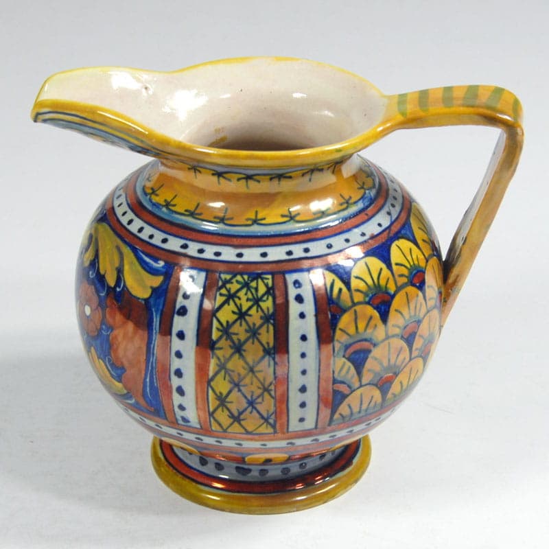 Dzbanek, Gualdo Tadino, multikolor, ceramika, Włochy, lata 60. - 41297
