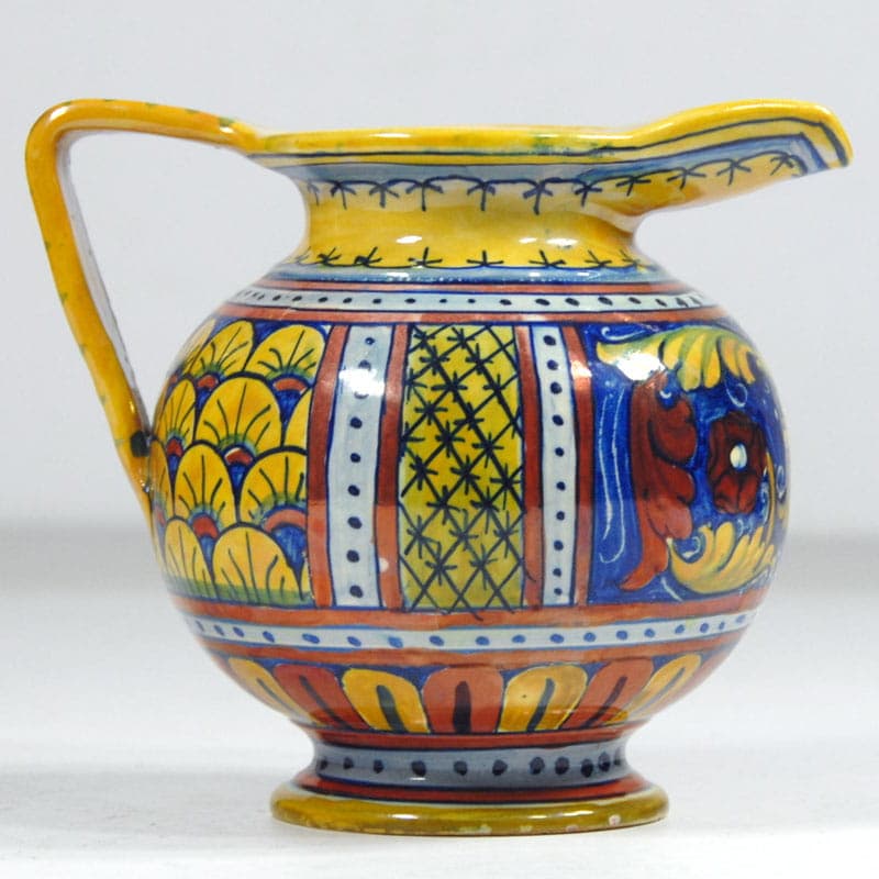 Dzbanek, Gualdo Tadino, multikolor, ceramika, Włochy, lata 60. - 41296