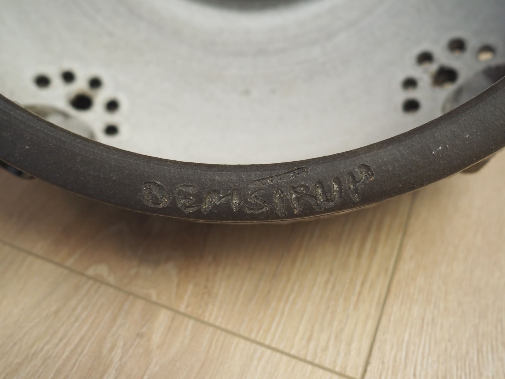 Pendant lamp, grey ceramics, Denmark, 1960s. - 50866